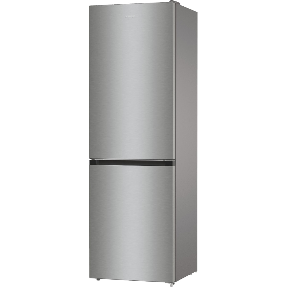 Combina frigorifica GORENJE NRKE62XL, NoFrost Plus, 300 l, H 185 cm, Clasa E, argintiu