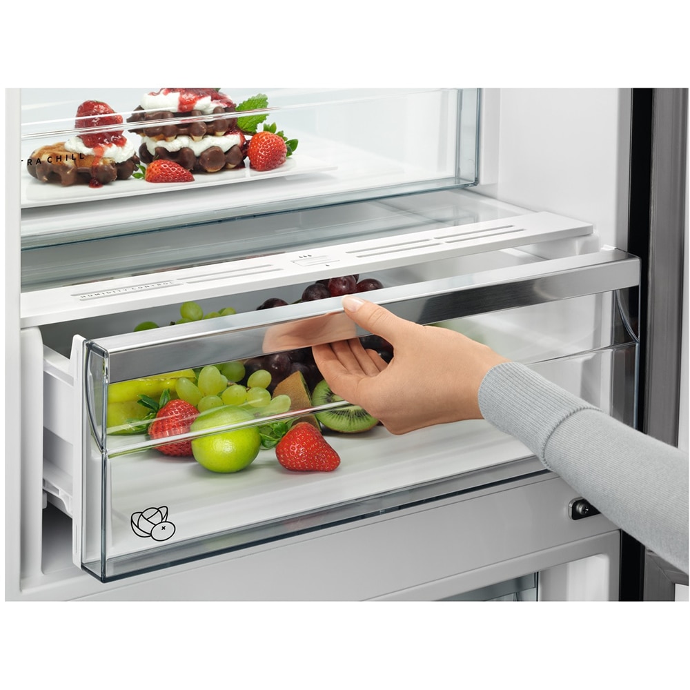 Combina frigorifica AEG ORC8M321EL, No Frost, 331 l, H 186 cm, Clasa E, dark inox