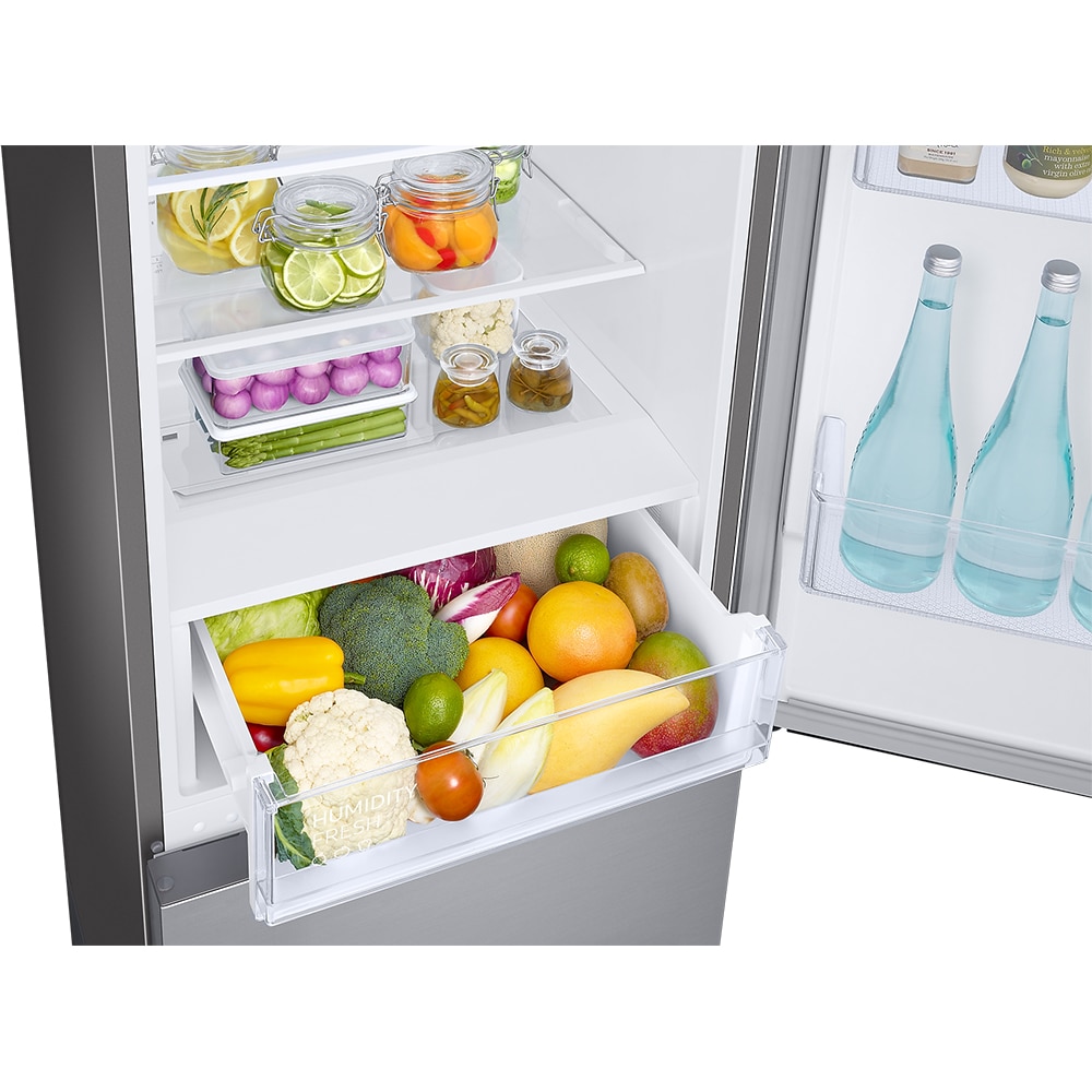 Combina frigorifica SAMSUNG RB33B610ESA/EF, No Frost, 344 l, H 185 cm, Clasa E, All-Around Cooling, inox