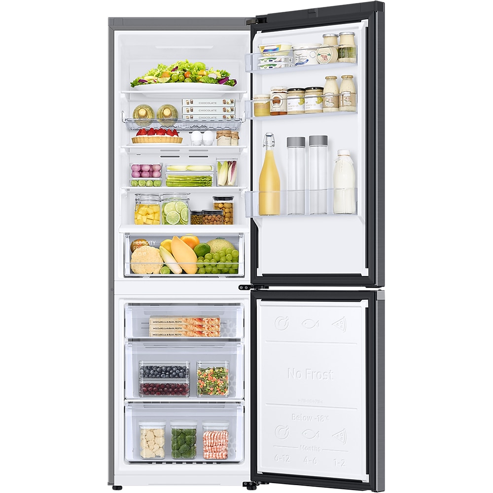 Combina frigorifica SAMSUNG RB34C602CB1/EF, No Frost, 344 l, H 185 cm, Clasa C, All-Around Cooling, negru