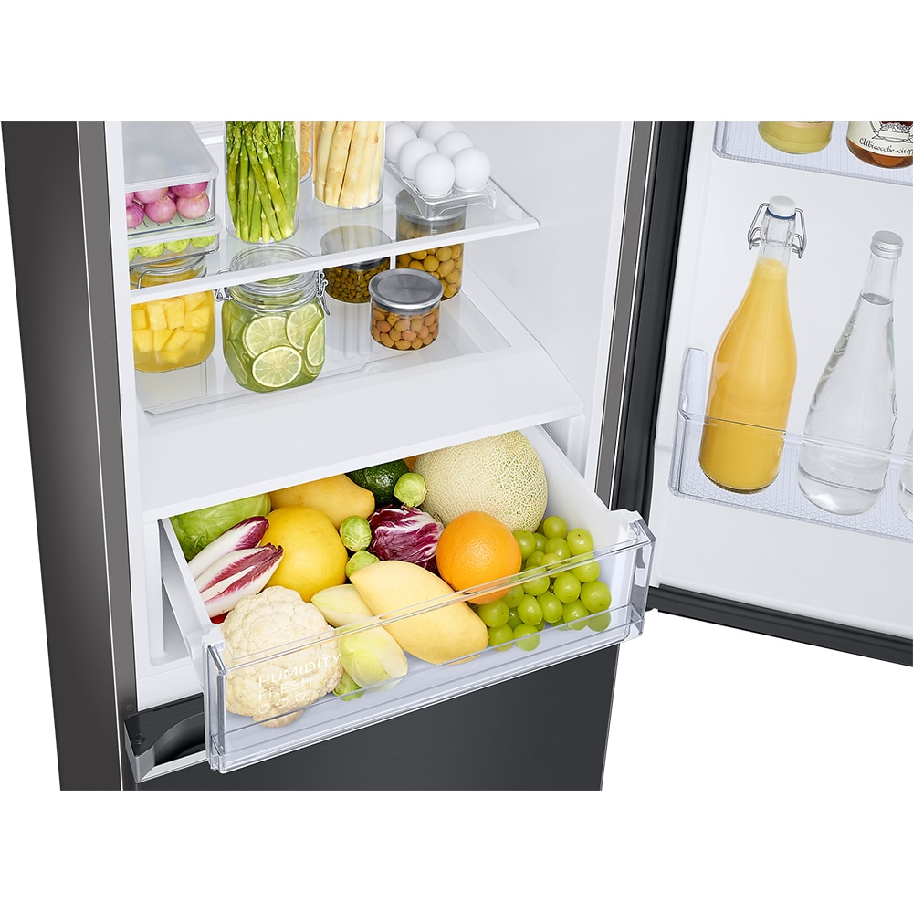 Combina frigorifica SAMSUNG RB34C602CB1/EF, No Frost, 344 l, H 185 cm, Clasa C, All-Around Cooling, negru