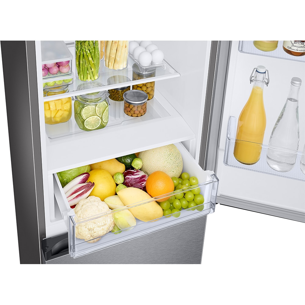 Combina frigorifica SAMSUNG RB34C670ESA/EF, No Frost, 344 l, H 185 cm, Clasa E, All-Around Cooling, inox