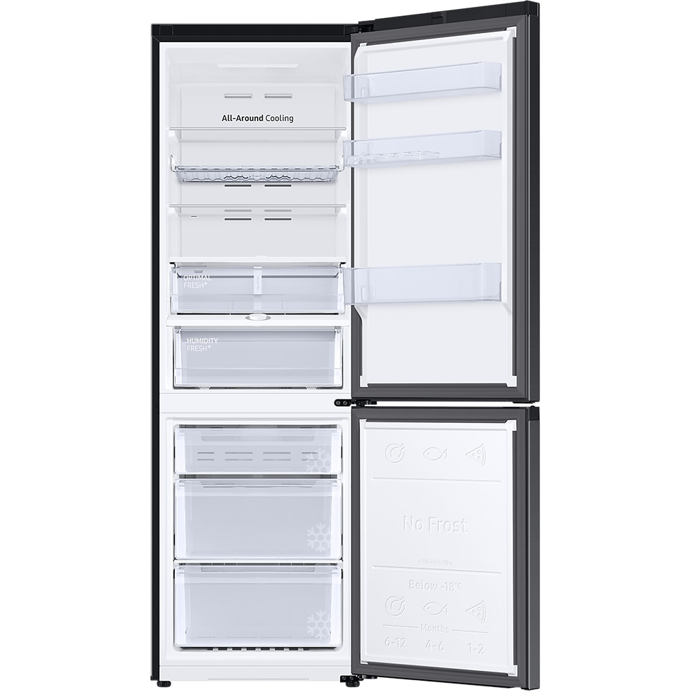 Combina frigorifica SAMSUNG RB34C675EBN/EF, No Frost, 344 l, H 185 cm, Clasa E, Wi-Fi, negru