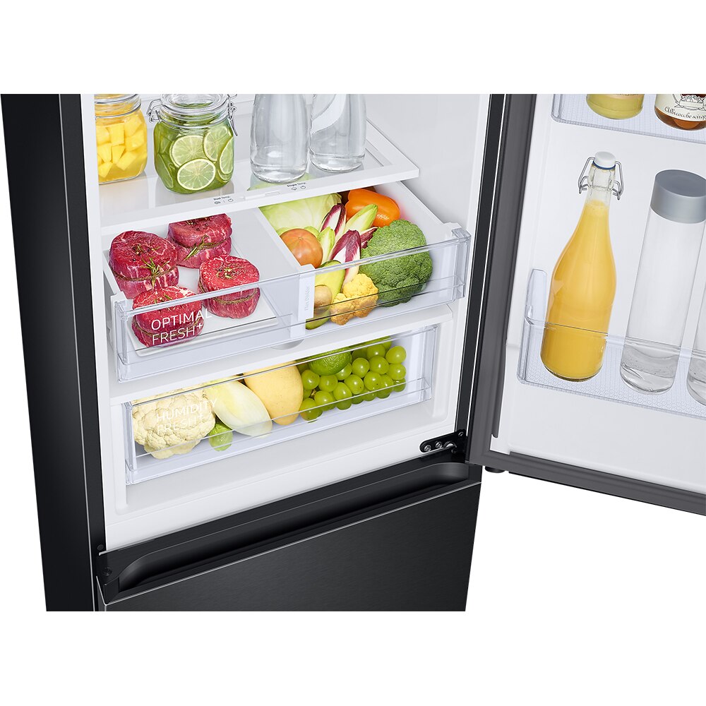 Combina frigorifica SAMSUNG RB34C675EBN/EF, No Frost, 344 l, H 185 cm, Clasa E, Wi-Fi, negru