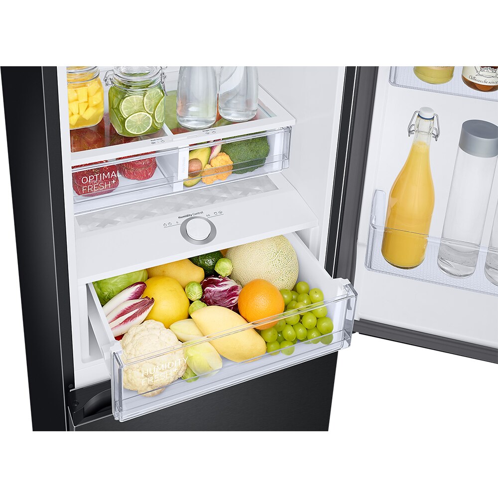 Combina frigorifica SAMSUNG RB34C675EBN/EF, No Frost, 344 l, H 185 cm, Clasa E, Wi-Fi, negru
