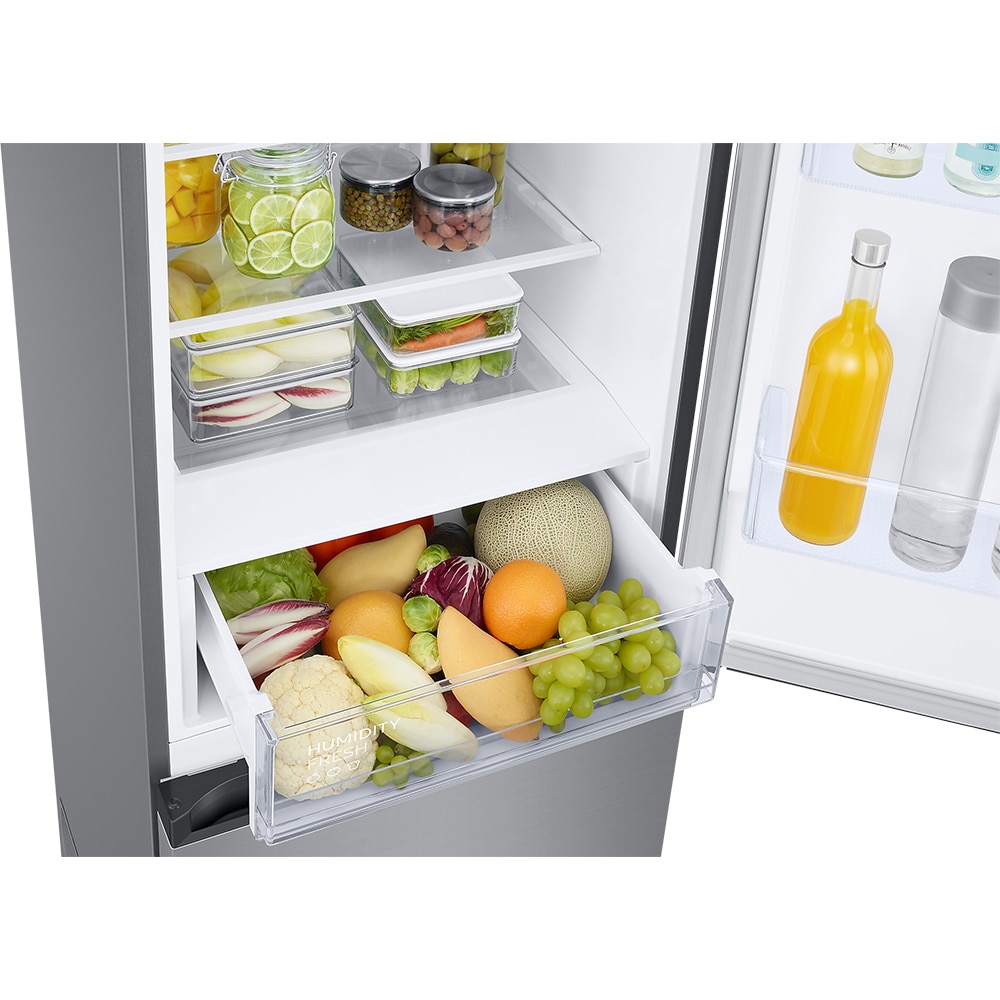 Combina frigorifica SAMSUNG RB38C600DSA/EF, No Frost, 390 l, H 203 cm, Clasa D, Wi-Fi, argintiu
