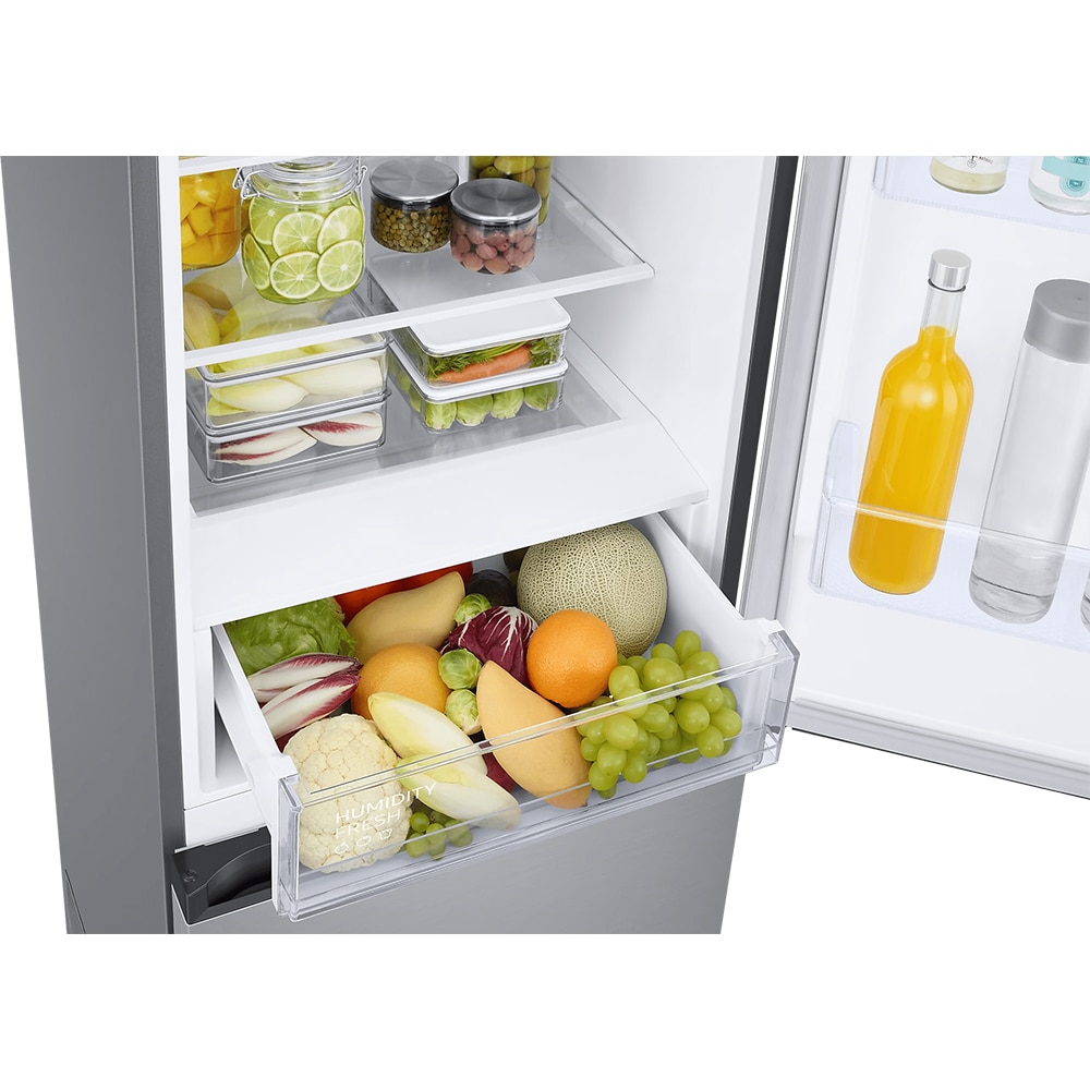 Combina frigorifica SAMSUNG RB38C602CSA/EF, No Frost, 390 l, H 203 cm, Clasa C, All-Around Cooling, inox