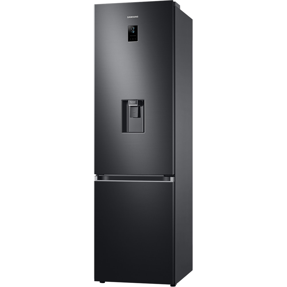 Combina frigorifica SAMSUNG RB38C650EB1/EF, No Frost, 386 l, H 203 cm, Clasa E, Dozator apa, dark inox