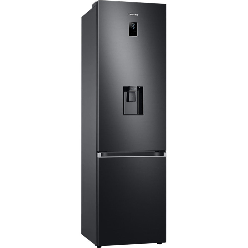 Combina frigorifica SAMSUNG RB38C650EB1/EF, No Frost, 386 l, H 203 cm, Clasa E, Dozator apa, dark inox