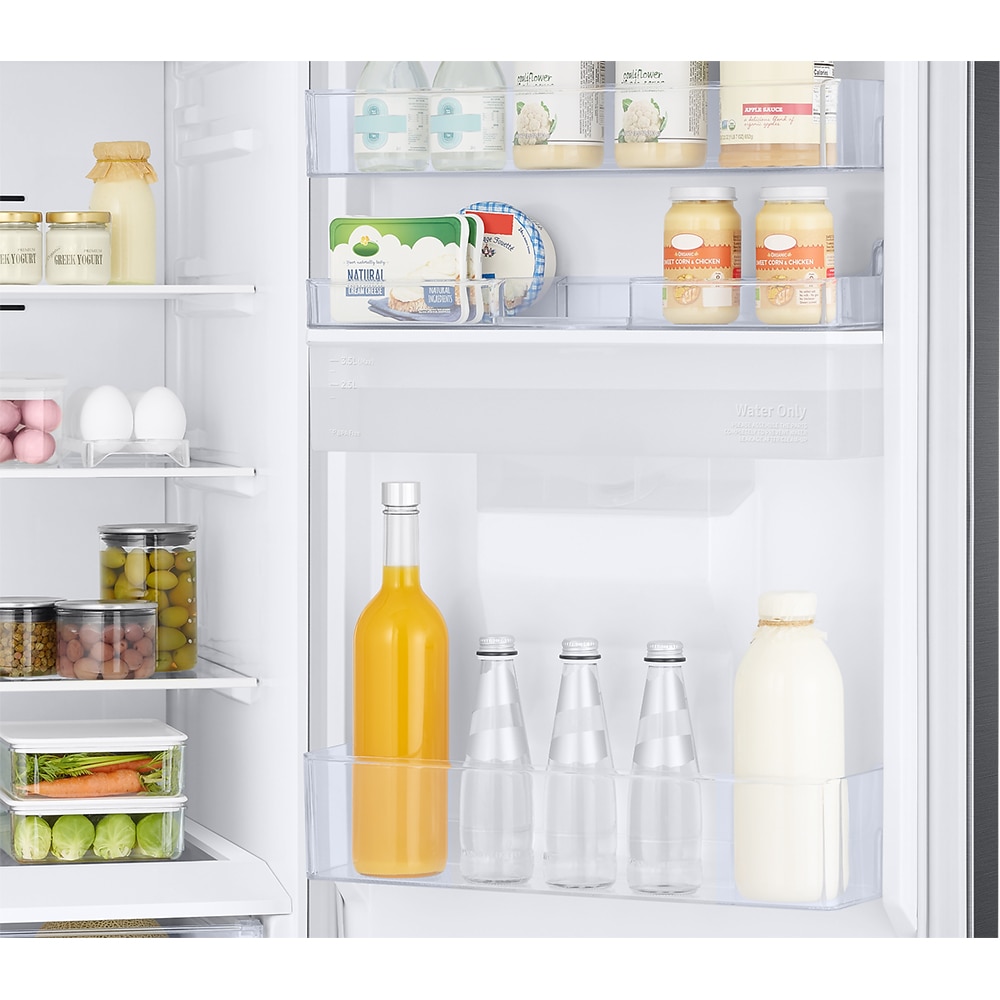 Combina frigorifica SAMSUNG RB38C650EB1/EF, No Frost, 386 l, H 203 cm, Clasa E, Dozator apa, dark inox