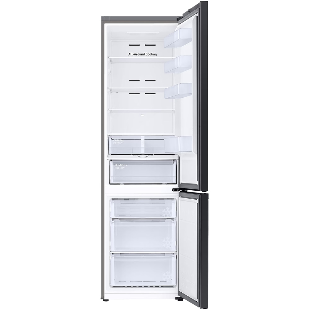Combina frigorifica SAMSUNG RB38C6B3DB1/EF, No Frost, 390 l, H  203 cm, Clasa D, All-Around Cooling, negru