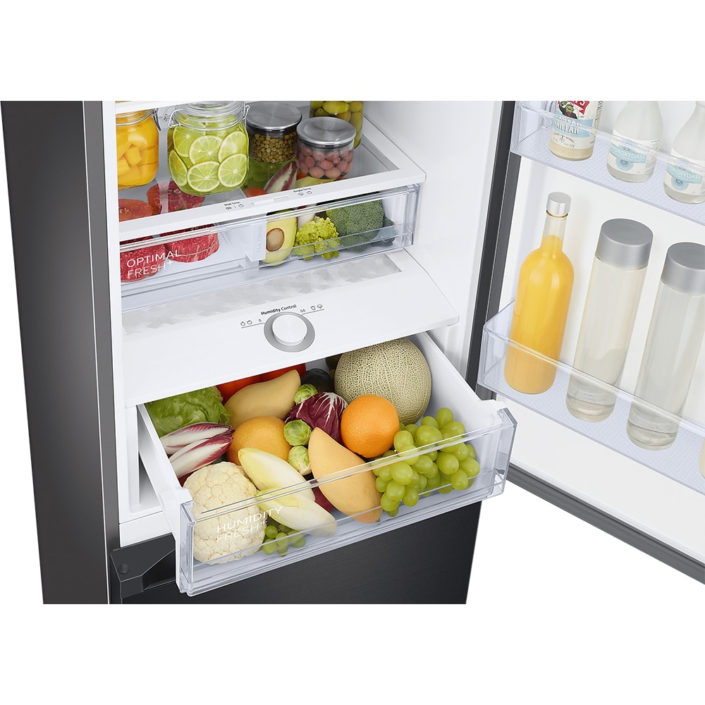Combina frigorifica SAMSUNG RB38C6B3DB1/EF, No Frost, 390 l, H  203 cm, Clasa D, All-Around Cooling, negru