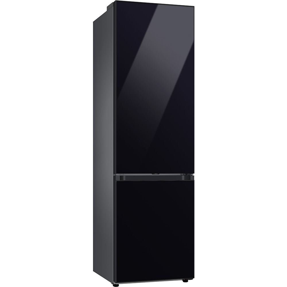 Combina frigorifica SAMSUNG RB38C7B6B22/EF, Bespoke, No Frost, 390 l, H 203 cm, Clasa B, Twin Cooling, Sticla neagra