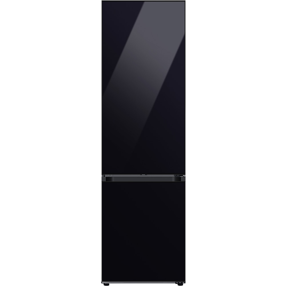 Combina frigorifica SAMSUNG RB38C7B6B22/EF, Bespoke, No Frost, 390 l, H 203 cm, Clasa B, Twin Cooling, Sticla neagra