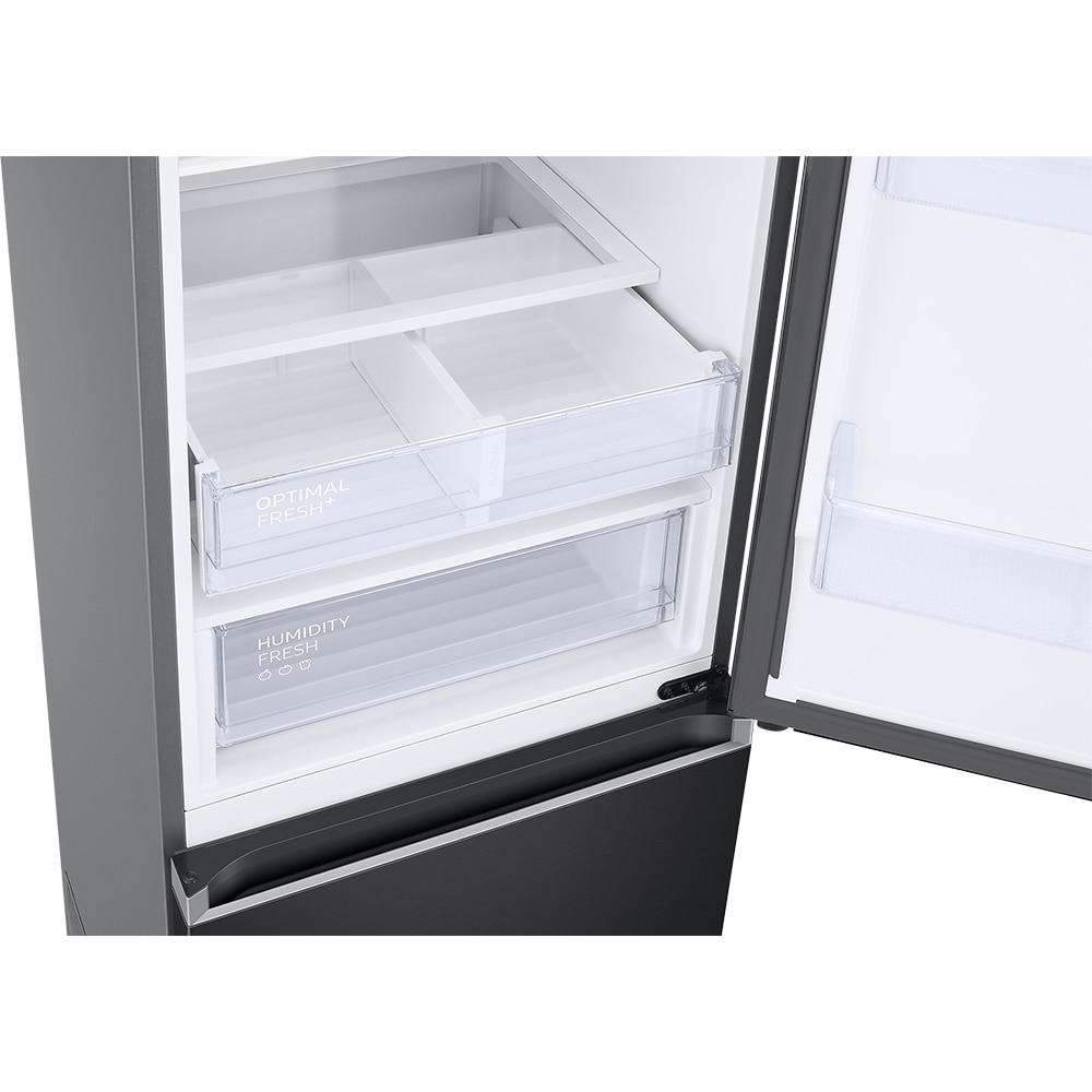 Combina frigorifica SAMSUNG RB38T607BB1/EF, No Frost, 387 l, H 203 cm, Clasa B, Twin Cooling Plus, dark inox