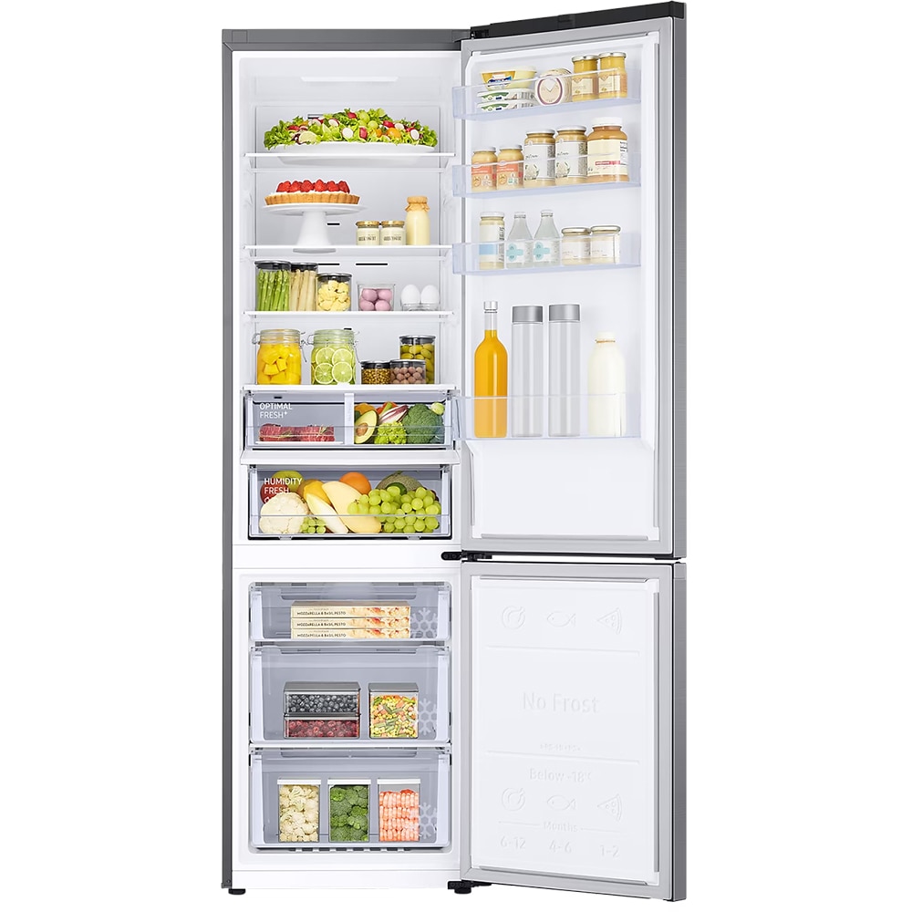 Combina frigorifica SAMSUNG RB38T607BS9/EF, No Frost, 387 l, H 203 cm, Clasa B, Twin Cooling Plus, inox