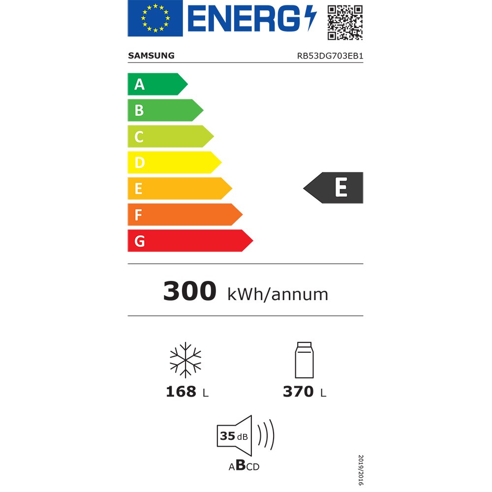 Combina frigorifica SAMSUNG RB53DG703EB1EO, No Frost, 538 l, H 203 cm, Clasa E, Wi-Fi, dark inox