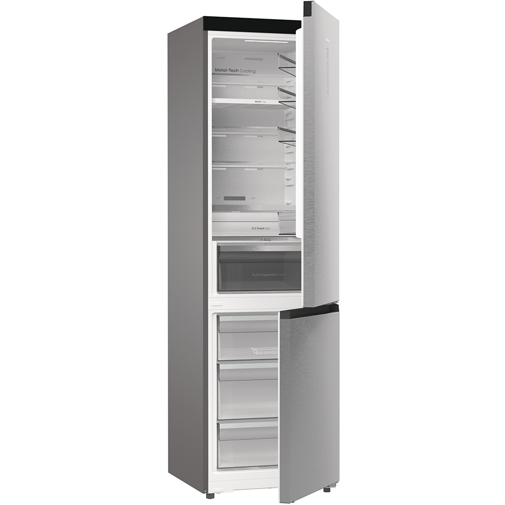 Combina frigorifica HISENSE RB5P410SACC, Total No Frost, 413 l, H 203 cm, Clasa C, Wi-Fi, argintiu