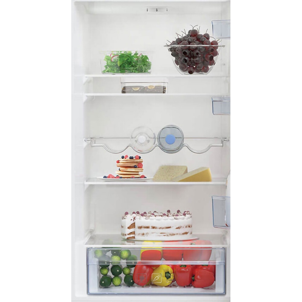 Combina frigorifica BEKO RCSA406K40XBN, 386 l, H 202.5 cm, Clasa E, argintiu