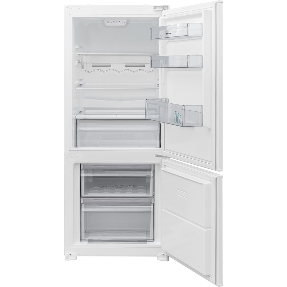 Combina frigorifica incorporabila SHARP SJ-BE210T0XS-EU, 211 l, H 144 cm, Clasa E