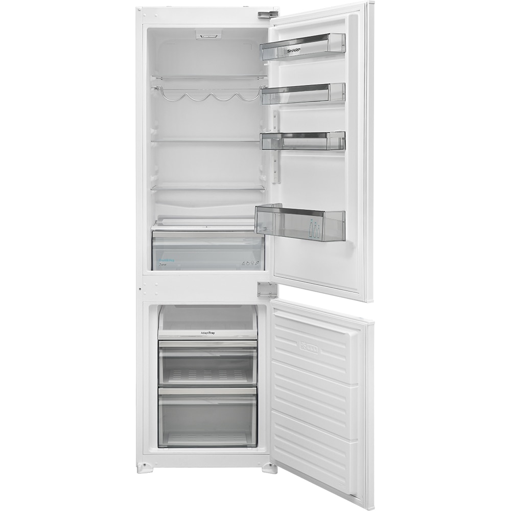 Combina frigorifica incorporabila SHARP SJ-BE250T0XS-EU, 251 l, H 177 cm, Clasa E