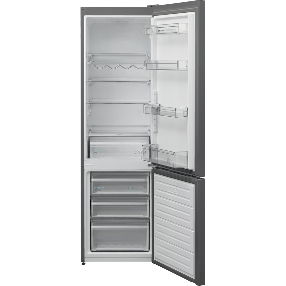 Combina frigorifica SHARP SJ-FBB05DTXLE-EU, 288 l, H 180 cm, Clasa E, inox
