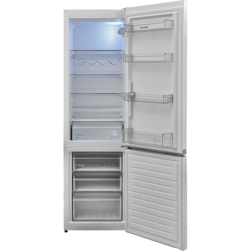 Combina frigorifica SHARP SJ-FBB05DTXWE-EU, 288 l, H 180 cm, Clasa E, alb