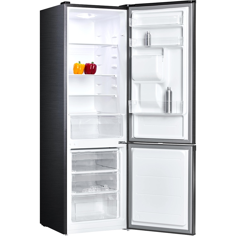 Combina frigorifica VORTEX VK27SDI01S, 268 l, H 178 cm, Clasa E, Dozator apa, antracit