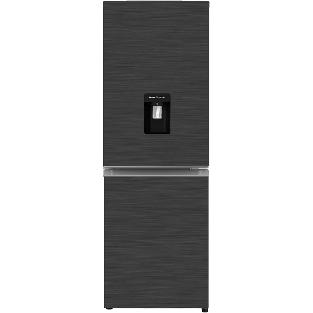 Combina frigorifica VORTEX VK30SDI01S, 296 l, H 185 cm, Clasa E, Dozator apa, dark inox