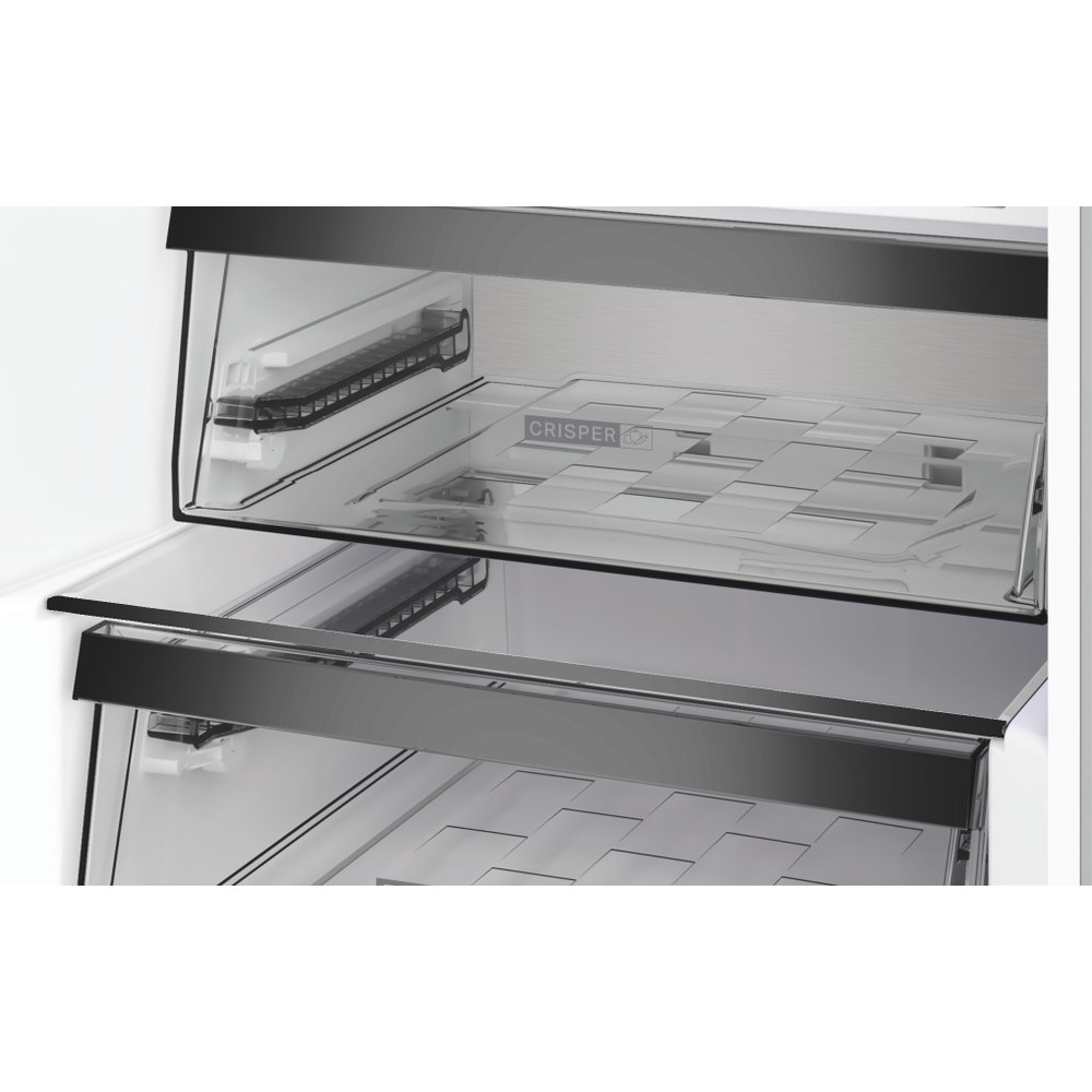 Combina frigorifica WHIRLPOOL WHK 25404 XP8E, Total No Frost, 355 l, H 203.5 cm, Clasa A, inox