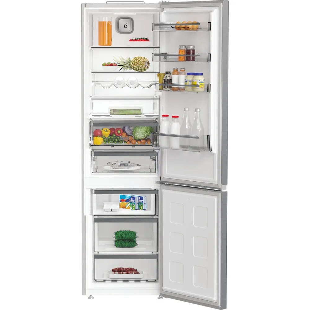 Combina frigorifica WHIRLPOOL WHK 26403 XP6E1, Total No Frost, 355 l, H 203.5 cm, Clasa C, inox