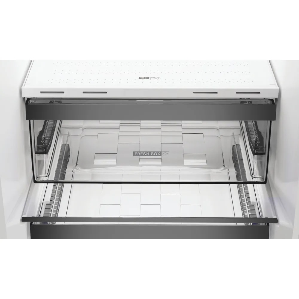 Combina frigorifica WHIRLPOOL WHK 26403 XP6E1, Total No Frost, 355 l, H 203.5 cm, Clasa C, inox