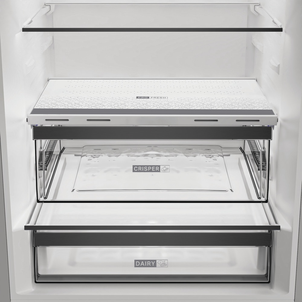Combina frigorifica WHIRLPOOL WHK2 6494 X6E, Total No Frost, 490 l, H 192 cm, Clasa C, inox