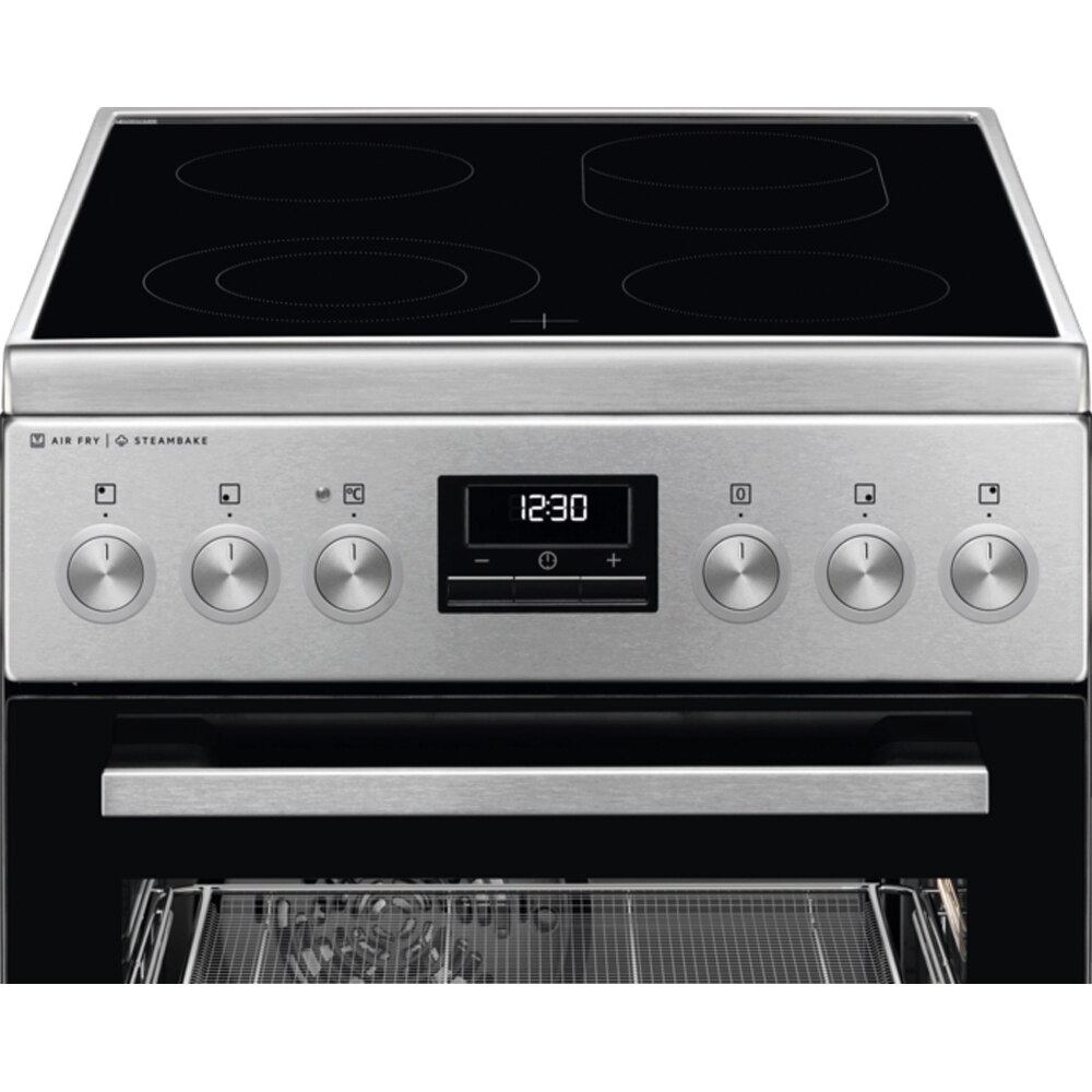 Aragaz AEG CCB56490BM, SteamBake, AirFry, 4 arzatoare, Electric, L 50 cm, Grill, inox antiamprenta