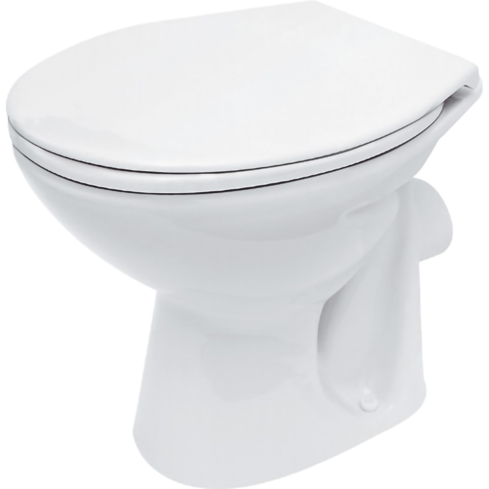 Vas WC CERSANIT President 10 K08-066-PT, ceramica, evacuare orizontala, 36 x 48.5 x 39.5 cm, alb