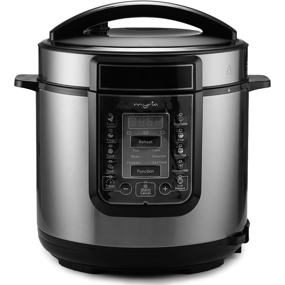 Multicooker MYRIA MY4450, 6l, 1000W, 14 programe, argintiu-negru