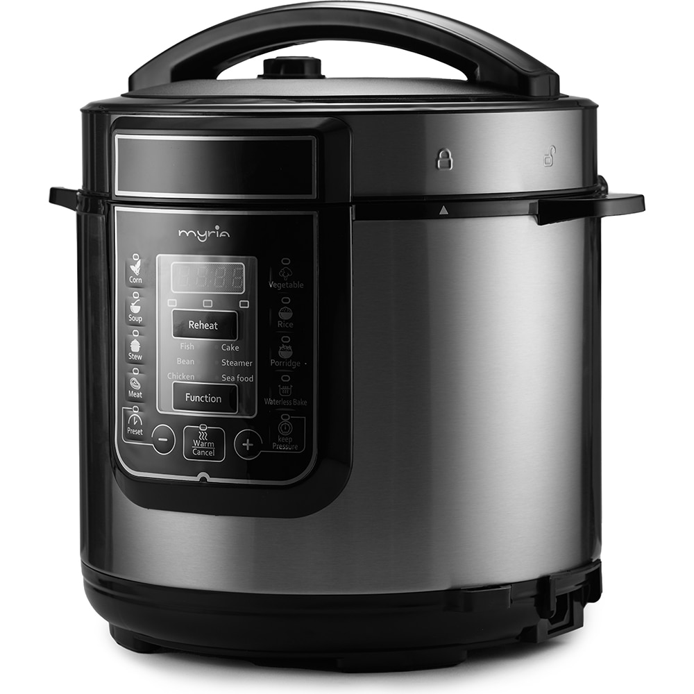 Multicooker MYRIA MY4450, 6l, 1000W, 14 programe, argintiu-negru