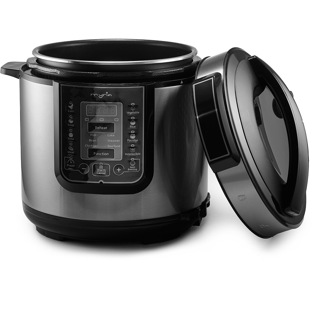 Multicooker MYRIA MY4450, 6l, 1000W, 14 programe, argintiu-negru