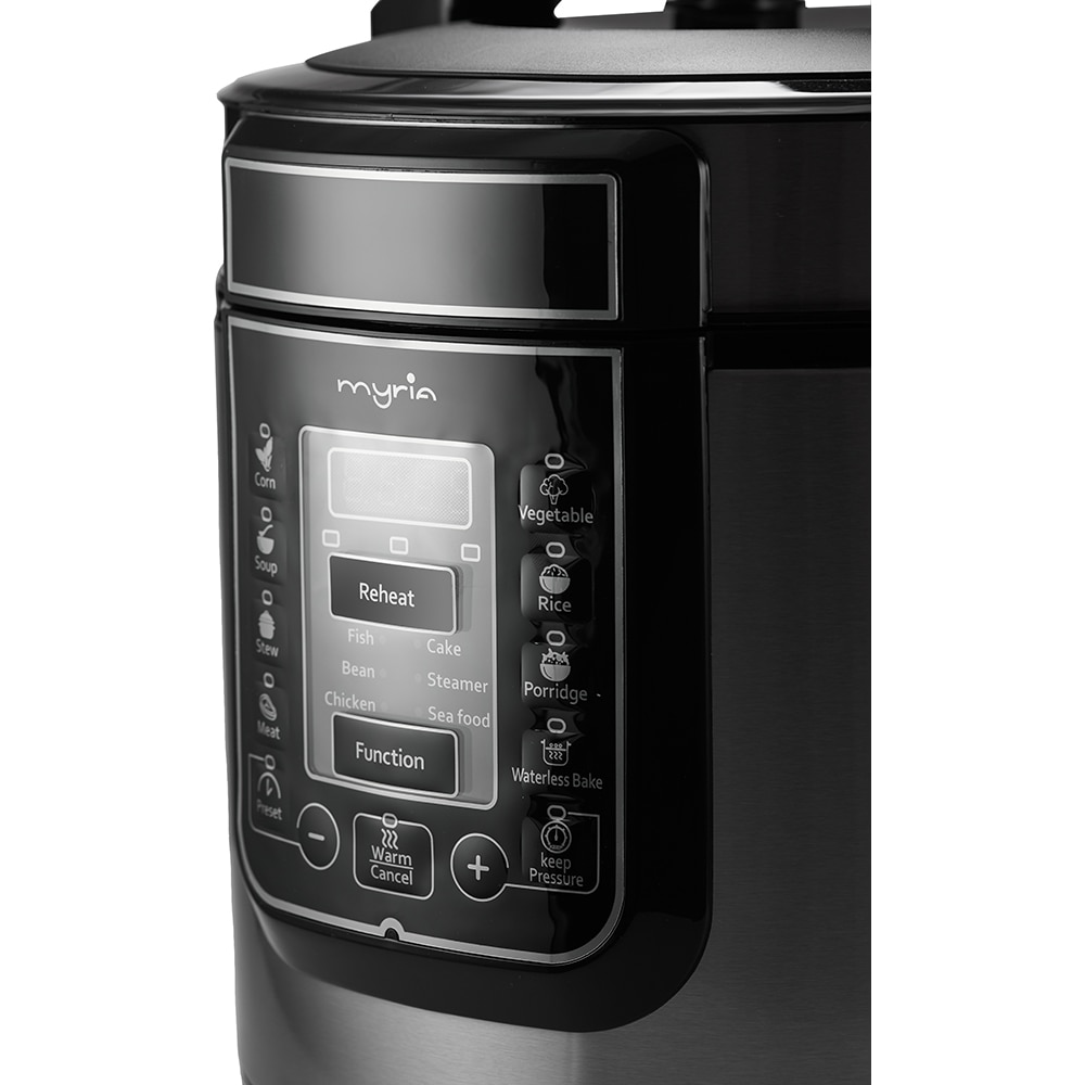 Multicooker MYRIA MY4450, 6l, 1000W, 14 programe, argintiu-negru