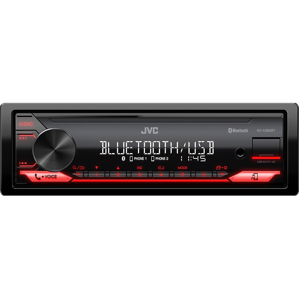 Player auto JVC KD-X282BT, 4 x 50W, Bluetooth, USB, FM