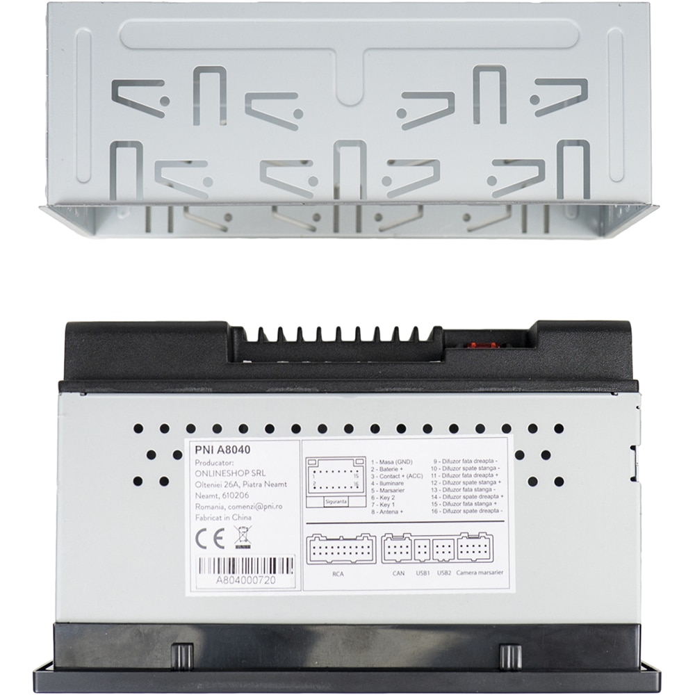 Player auto PNI A8040, Android 13, 4 x 25W, Bluetooth, USB, FM