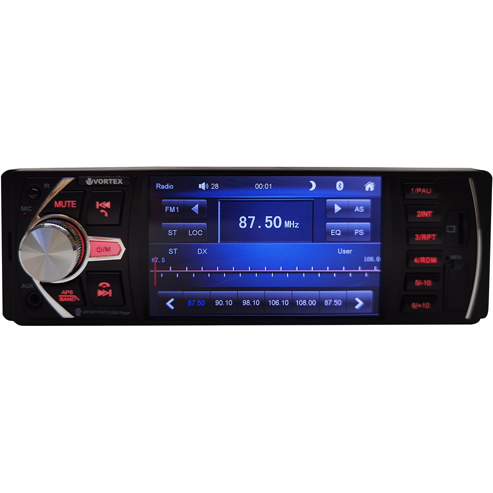 Player auto VORTEX VO2109 MP5, 4 x 45W, Bluetooth, USB, AUX