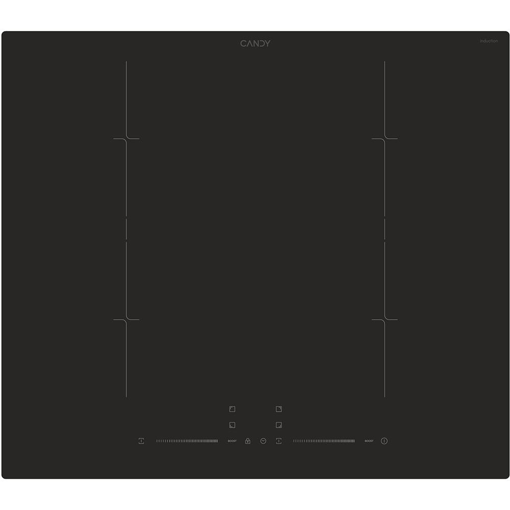Plita incorporabila CANDY CDTP644SC/E1, Inductie, 4 arzatoare, Touch control, negru