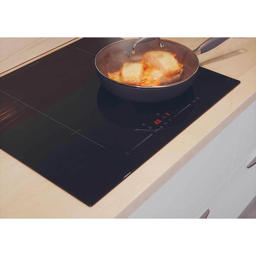 Plita incorporabila CANDY CDTP644SC/E1, Inductie, 4 arzatoare, Touch control, negru