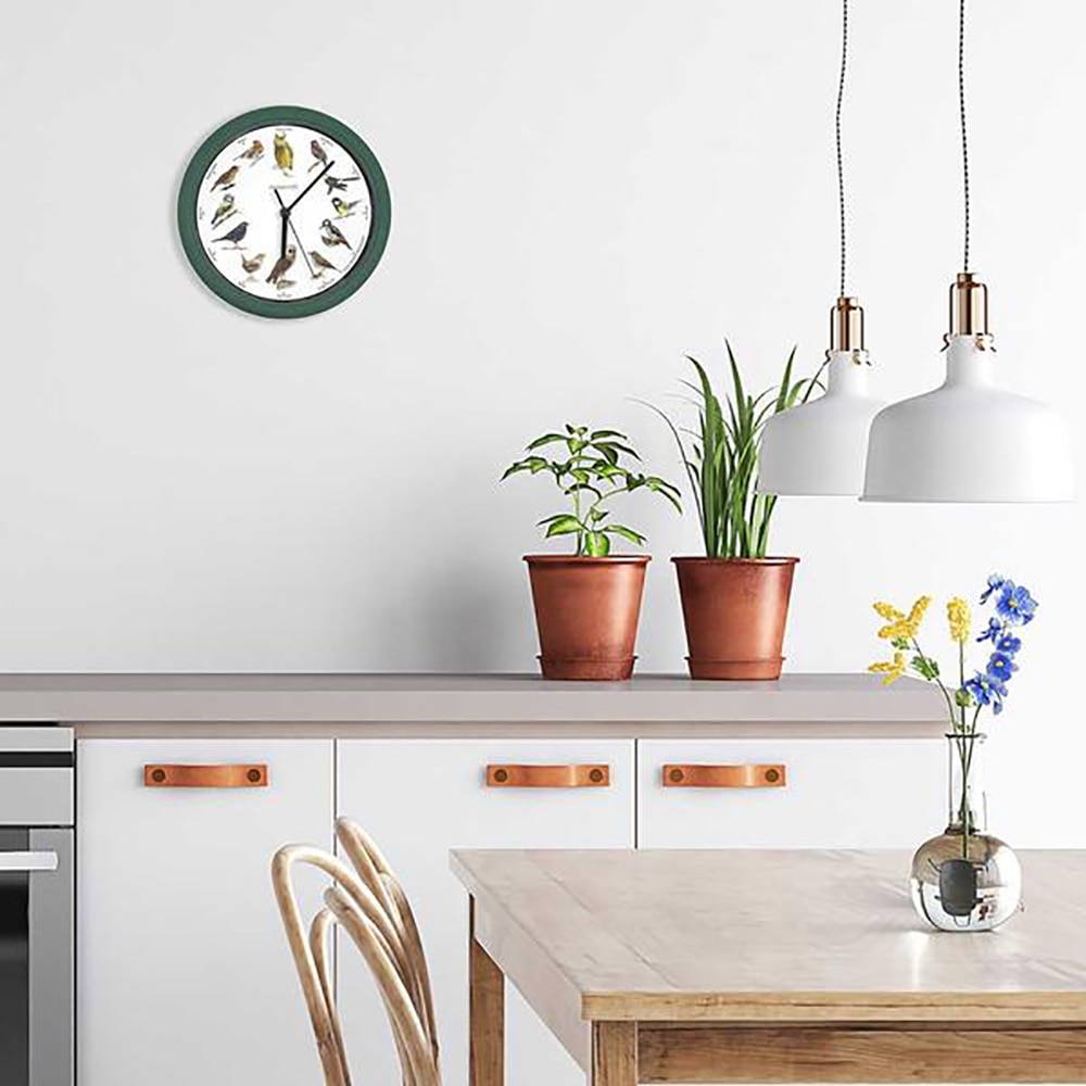 Ceas de perete MEDIASHOP Starlyf Birdsong, diametru 25 cm, verde