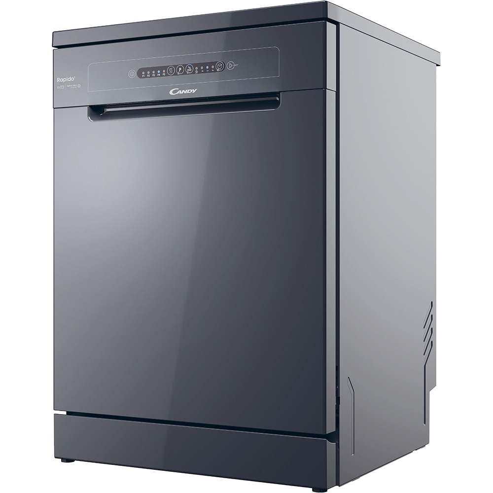 Masina de spalat vase independenta CANDY Rapido CF 3E9E0A, 13 seturi, 5 programe, 60 cm, Clasa E, antracit