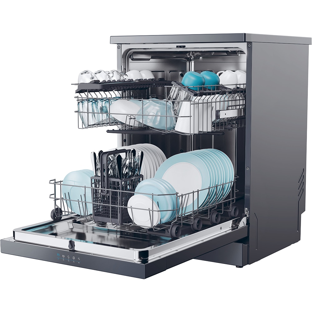 Masina de spalat vase independenta CANDY Rapido CF 3E9E0A, 13 seturi, 5 programe, 60 cm, Clasa E, antracit