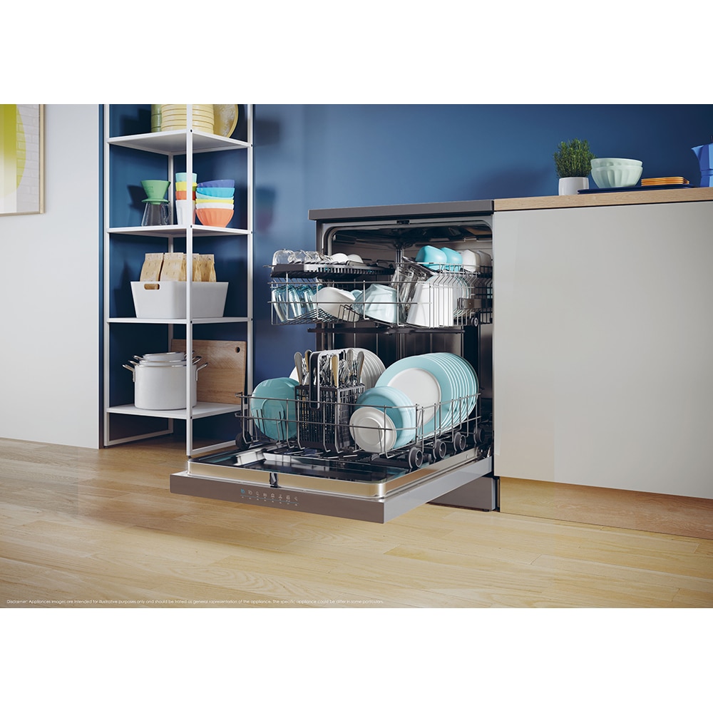 Masina de spalat vase independenta CANDY Rapido CF 3E9E0A, 13 seturi, 5 programe, 60 cm, Clasa E, antracit