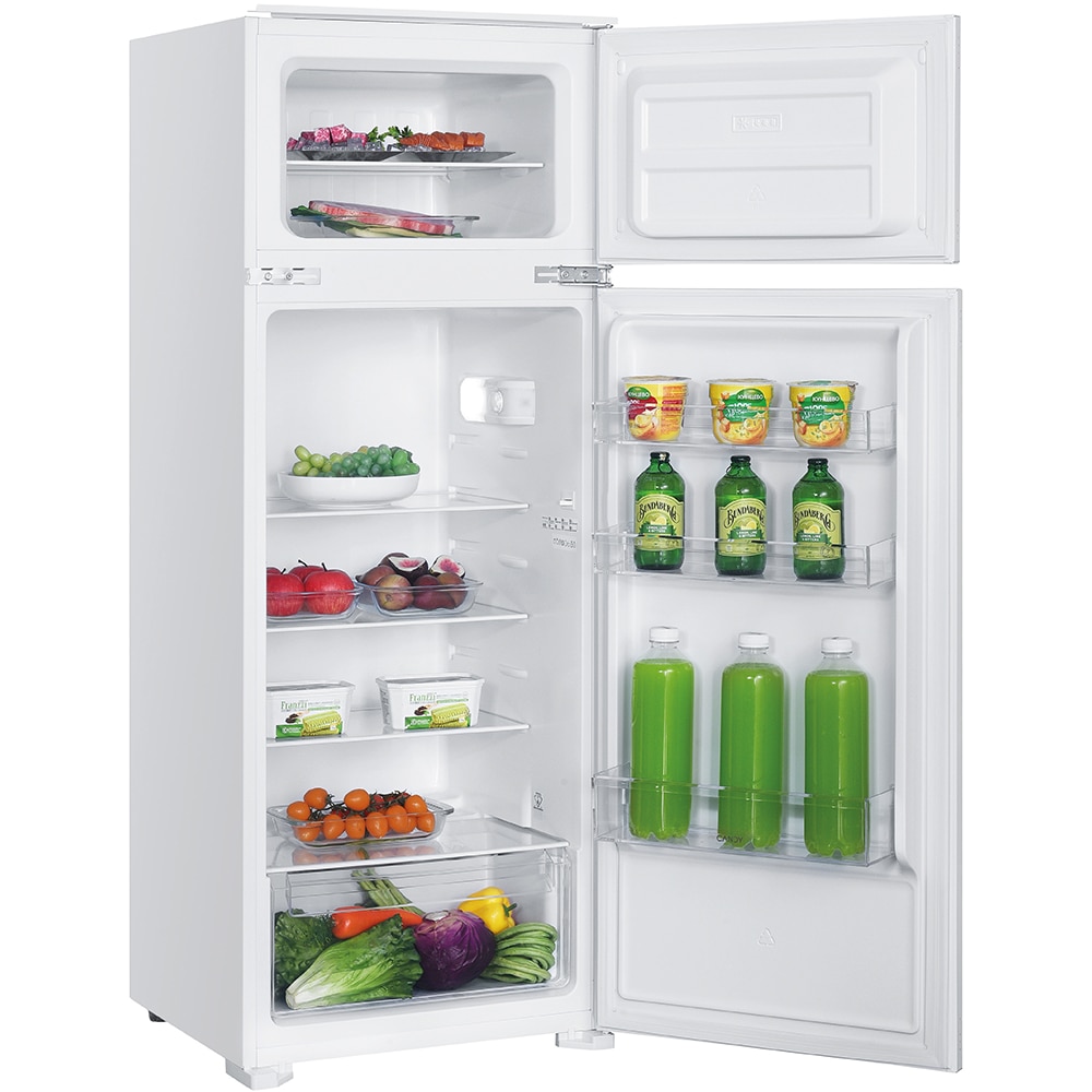 Frigider incorporabil cu doua usi CANDY CFBD 2450/2EH, 205 l, H 145 cm, Clasa E