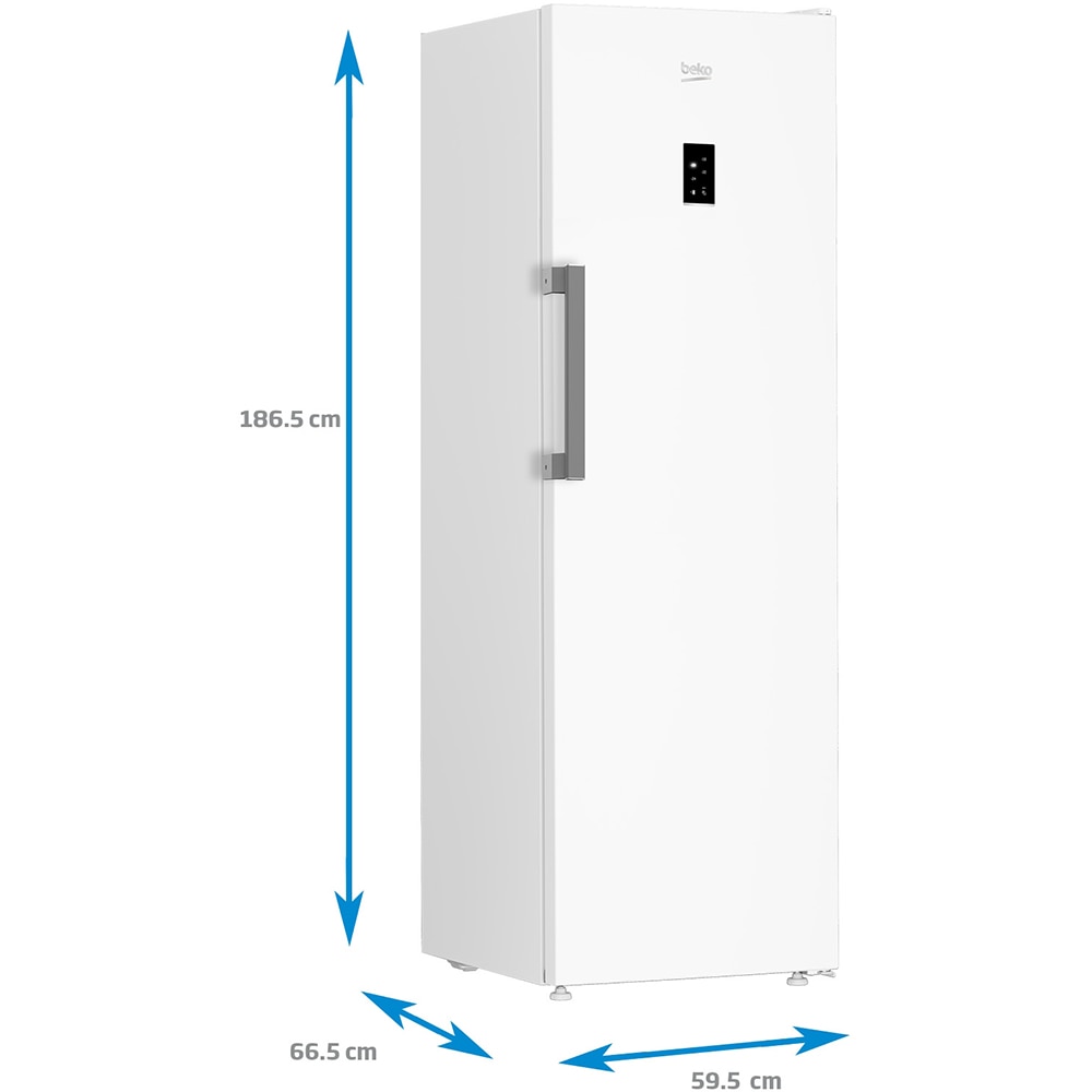 Congelator BEKO B3RFNE314W, No Frost, 286 l, H 186.5, Clasa E, alb